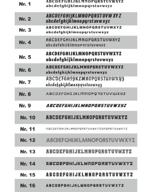 Textildruck Initialen