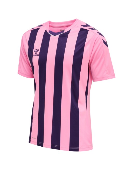 hmlCORE XK STRIPED JERSEY S/S / Interlock-Stoff