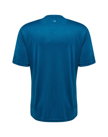 hmlCORE XK STRIPED JERSEY S/S / Interlock-Stoff